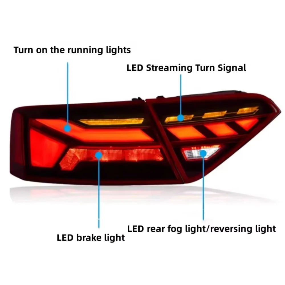 Car Taillights Are Suitable for 2017-2020 A5/RS5 s Newly Upgraded Streamer Steering
